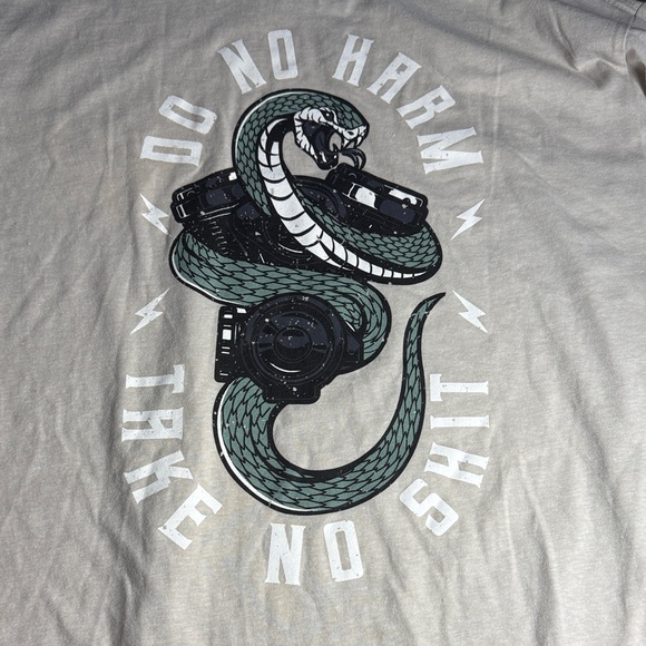 Grunt Style Beige Snake Graphic Tee - Picture 5 of 5